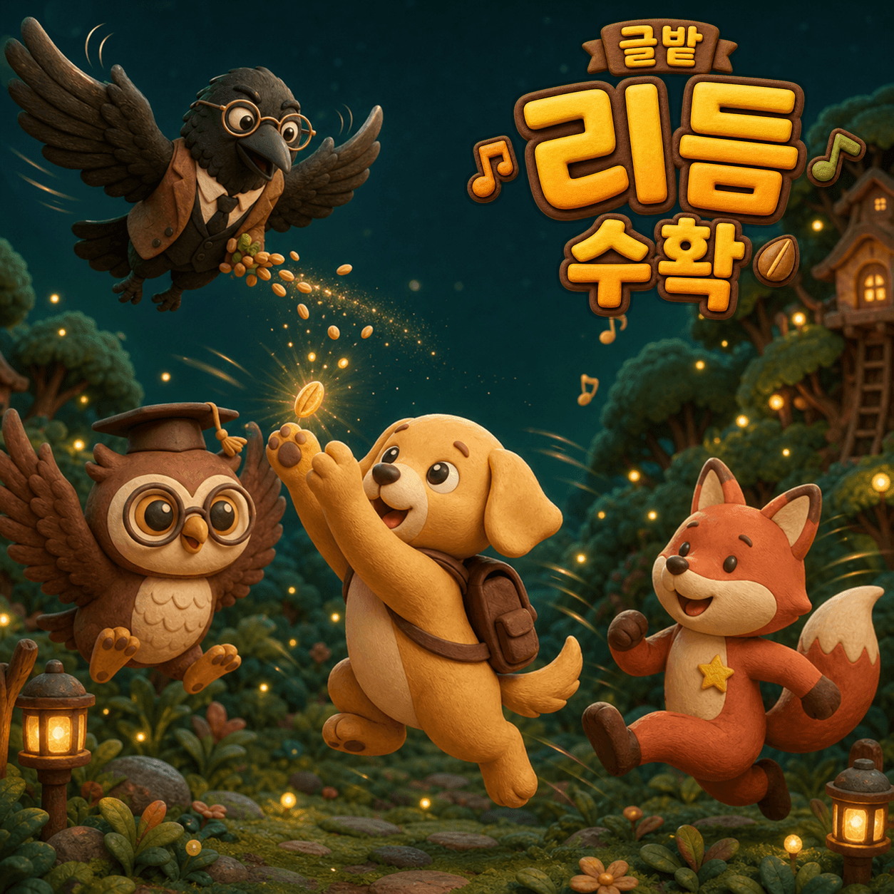 글밭 리듬 수확 타이틀